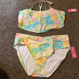 NINETY-NINE DEGREES COTTON CANDY SKY BIKINI: NEW WITH TAGS: SIZE 2X